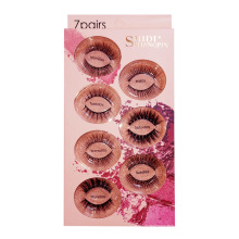 wholesale 7 paar gefälschte wimpern 3d nerz wimpern box paket nerz wimpern 3d billige wimpern